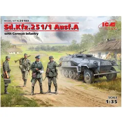 ICM Sd.Kfz.251/1 Ausf.A with German Infantry