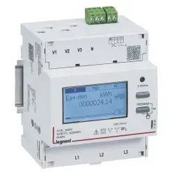 Legrand 412042 Energiezähler EMDX3, MID, 3-ph., Anschl.über Stromwandler x/5, Impulsausgang,4TE