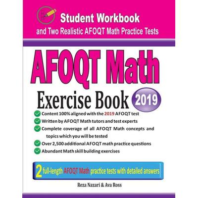 AFOQT Math Exercise Book, Taschenbuch von Reza Nazari,Ava Ross, Effortless Math Education, 978-1-970036-35-0