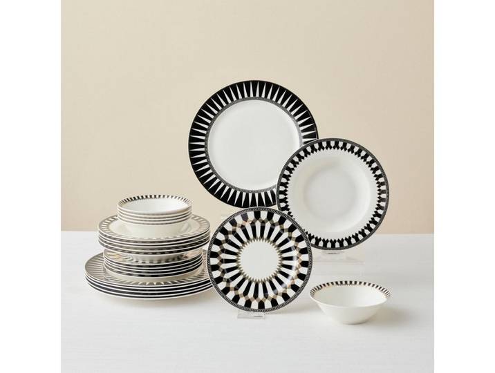 Karaca Geschirr-Set Karaca Elegance Bone Helsinki 24-teiliges Tafelservice für 6 Personen