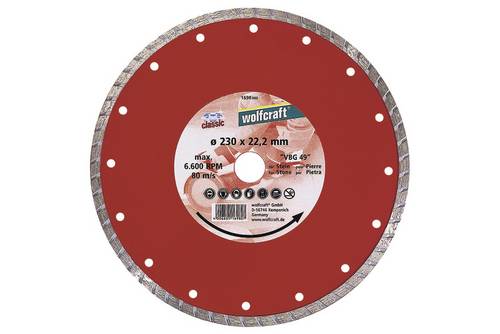 Wolfcraft 1694000 Classic-Turbo Diamanttrennscheibe Durchmesser 115mm 1St.