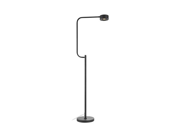 LED-vloerlamp Hugo, dimbaar, zwart, Werkkamer / Kantoor, metaal, LED vloerlamp
