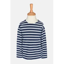 Gestreiftes Shirt - Kinder - blau/weissgestreift