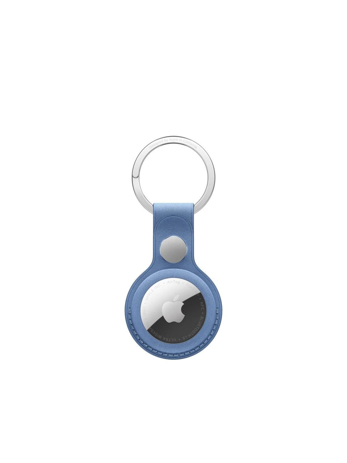 Apple AirTag FineWoven Key Ring - Wildflower Blue
