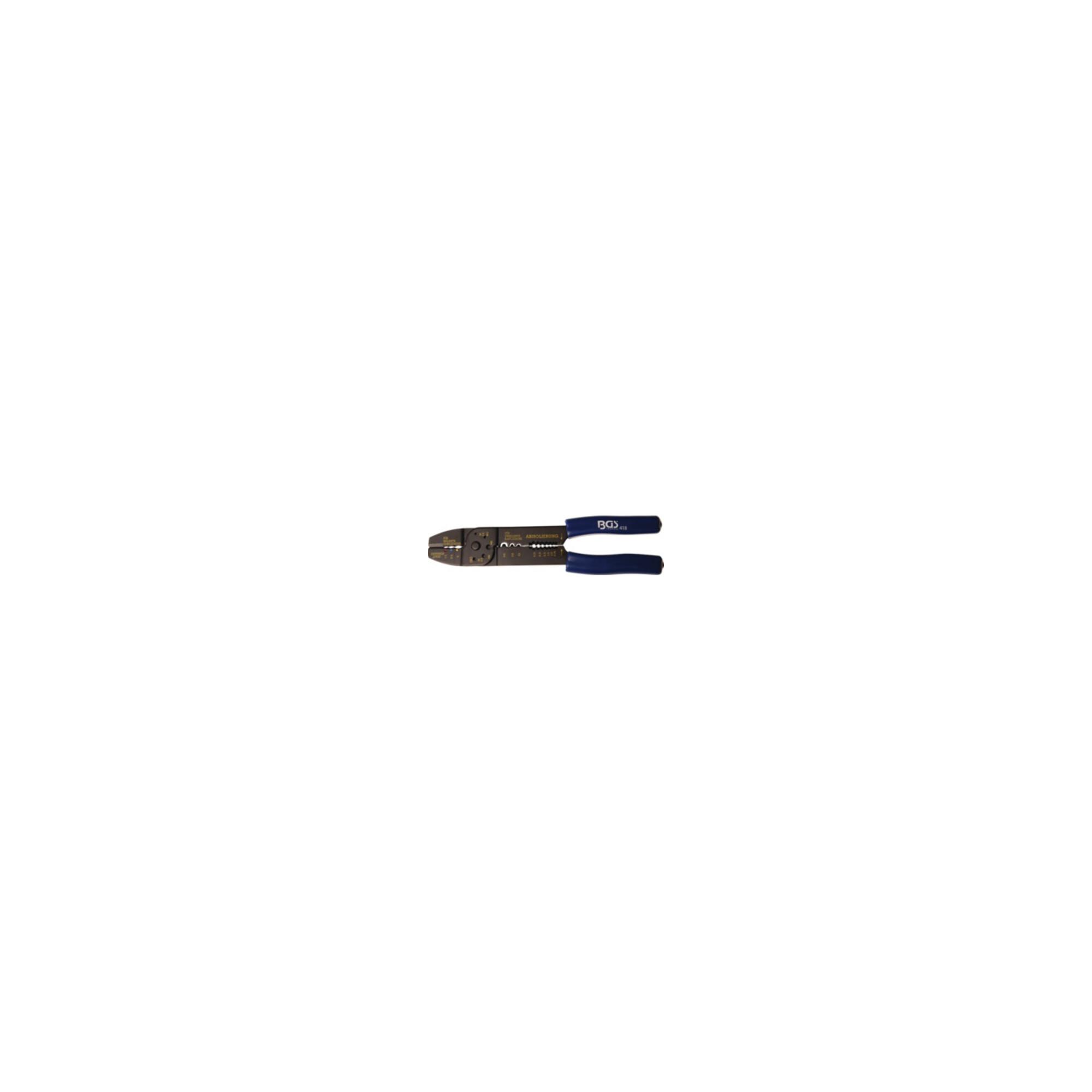 BGS Crimpzange 0,75-6mm2 f.isol. u. unisol.Verbinder blaue Softgriffe ; BGS technic (418)