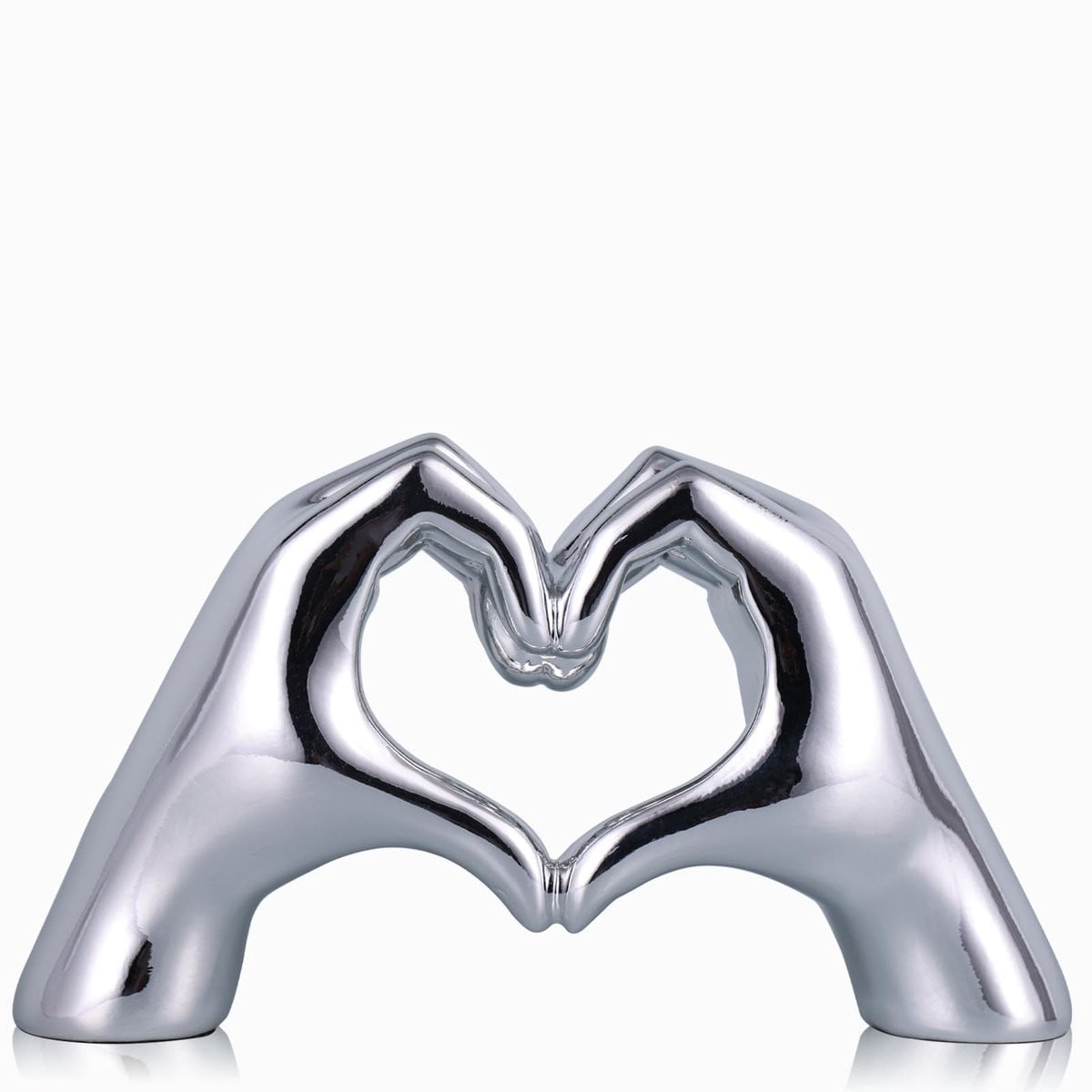 Hart en Hand Sculptuur - Decoratief Beeldje en Hart Armbandhouder voor Woondecoratie