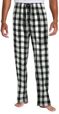 District DT1800 Flannel Plaid Pant in Black/White Buffalo Check size 3XL