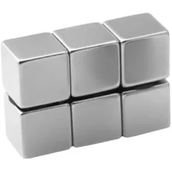 Allboards Magnet »MS6CUBE« 1,0 x 1,0 x 1,0 cm 6 Stück silber