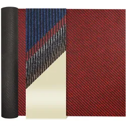 Schmutzfangläufer NORDIC STRIPES - Rot - 1,00m x 5,00m