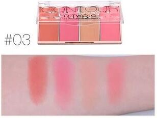 Uplift Essentials 4 Color Pro Sculpting Palette Long Lasting Contour, Bronzer & Grooming Powder #03