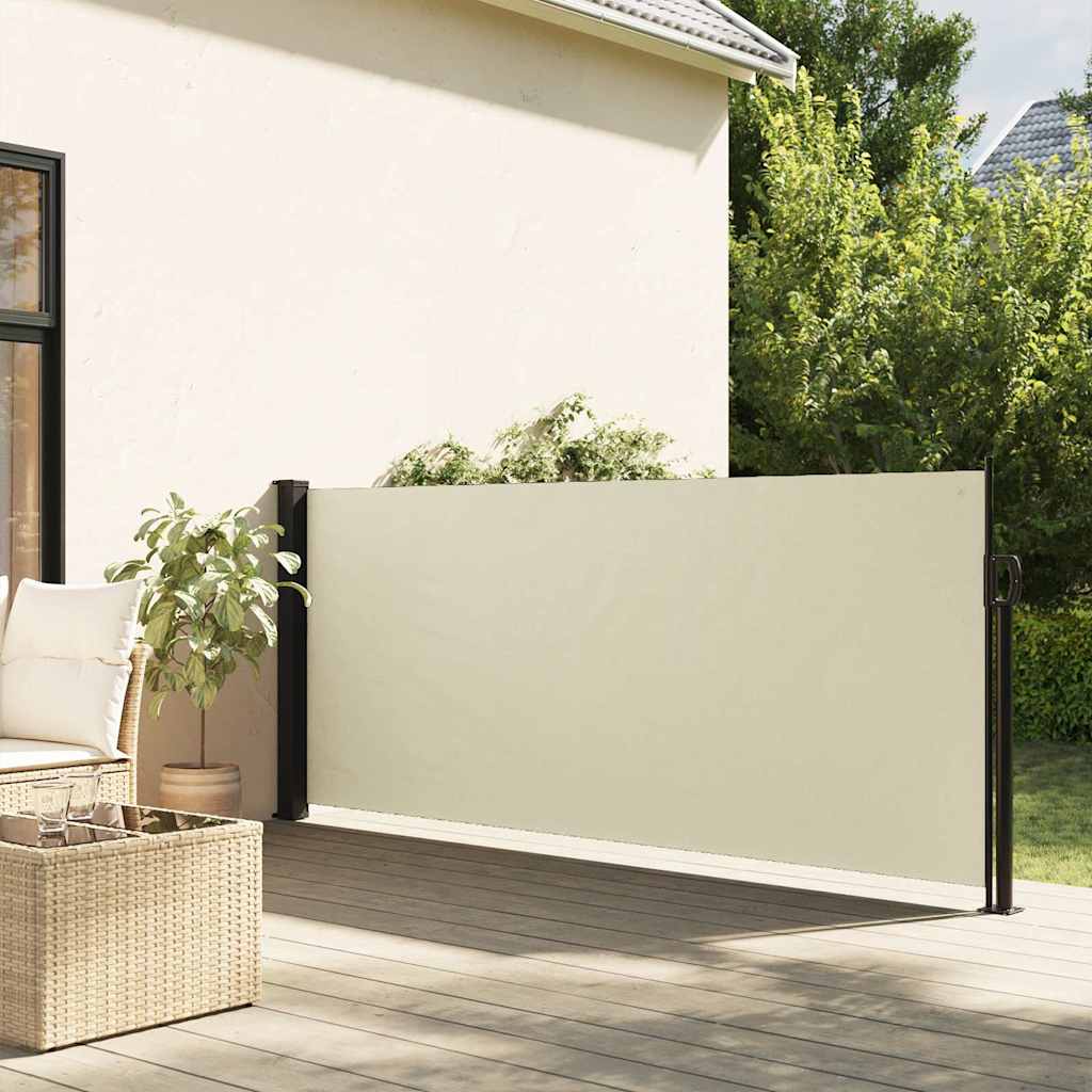 vidaXL Toldo lateral retráctil crema 120x500 cm Crema