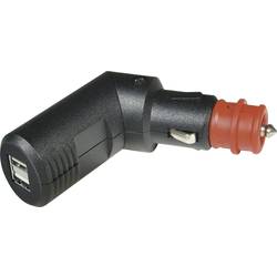 ProCar Winkelbarer 2fach USB Ladestecker Belastbarkeit Strom max.=5 A Passend für (Details) USB-A Adapter 12 V zu 5 V, 24 V zu 5 V 67302100