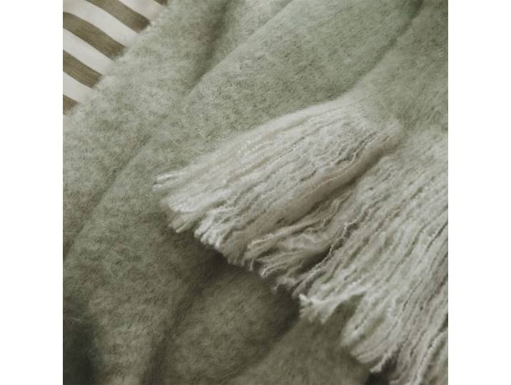 Plaid en mohair vert 130 x 180 cm