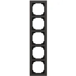 Busch-Jaeger Rahmen 5-fach schwarz Kunststoff Busch-art linear 1725-4045