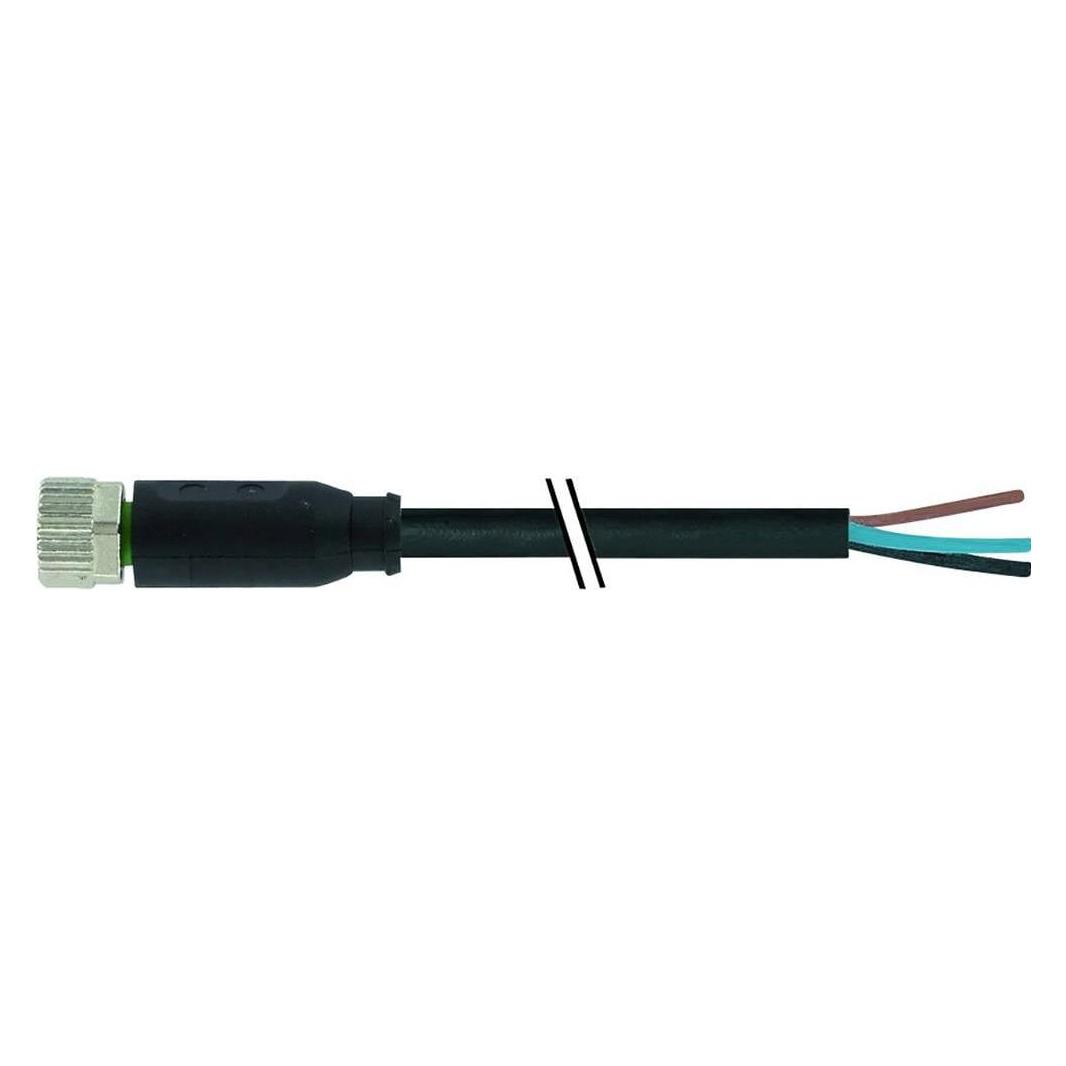 Murr Elektronik M8 Bu. 0° freies Ltg.-ende PVC 3x0.25 sw UL/CSA 5m (7000-08041-6100500)