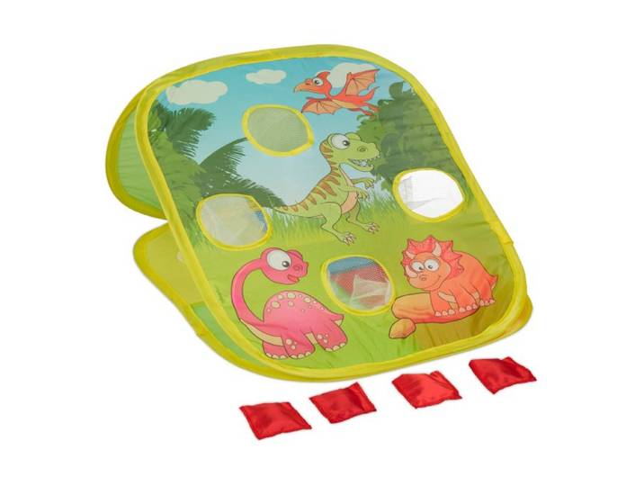 Relaxdays Jeu de lancer avec dessins de dinosaures