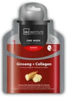 Idc Institute Máscara Rosto Hidratação Ginseng e Colagénio 1 un