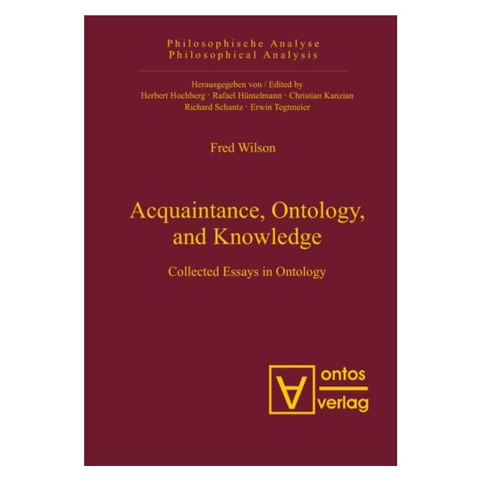 De Gruyter Wilsin,F.:Acquaintance,Ontology,and Kno (Englisch, Hardcover, Fred Wilson) (67763408)