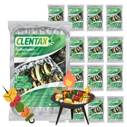 CLENTAX Grillschale aus Aluminium 20 x 5 Stk