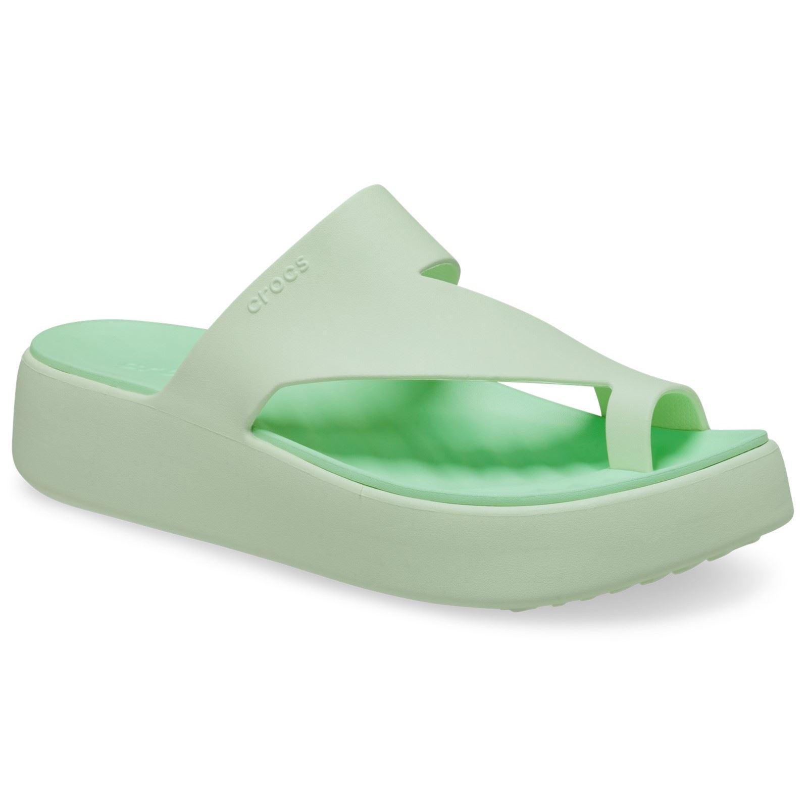 Crocs Getaway Plattform-Thermoplastische Damen-Sandalen in Jade-Tönung