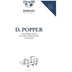 Leichte Etüden für Violoncello und Klavier (erste Lage) op.73, mit 2 Audio-CDs, Klavierpartitur u. E, Fachbücher von David Popper