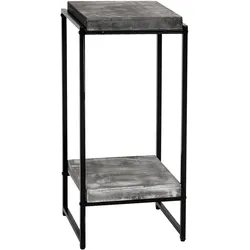 BLUMENTISCH quadratisch Grau