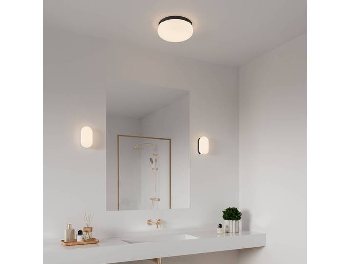Nordlux Deckenlampe Foam, dimmbar, schwarz, für Badezimmer, Kunststoff, Deckenlampe