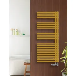 Zehnder Design-Heizkörper Forma Asym, links, Beach Gold, 1441x60x496 mm