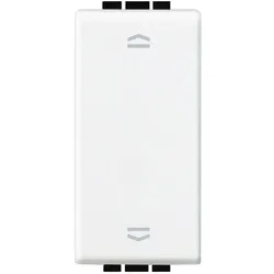 Legrand N4037N LivingLight Jalousietaster 1-modulig inkl. Wippe in der Farbe WEISS