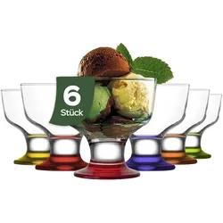 LAV Destina Rainbow Eis- und Dessertschalen – 285 ml (9 3/4 oz), 6er Set