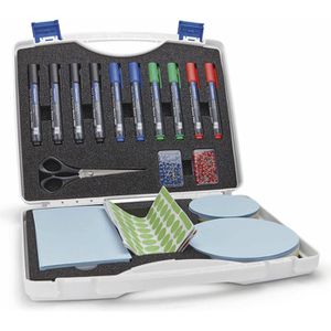 Magnetoplan Moderationskoffer 110002, Kunststoffkoffer, 1140 Teile