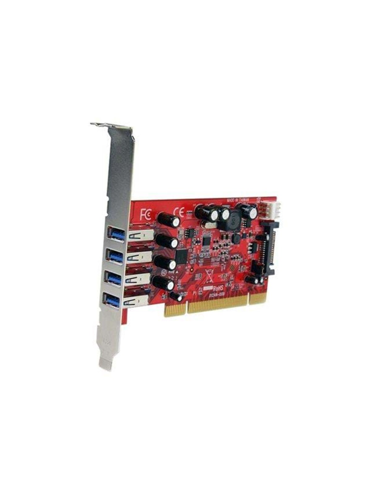 StarTech.com 4 Port PCI SuperSpeed USB 3.0 Adapter Card mit SATA / SP4 Strom