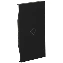 Legrand KG01MH2D LivingNow 2-modulige Tastenabdeckung My Home mit Symbol ”Glocke”, Farbe Black
