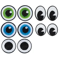 buttinette Applikationen "Augen-Mix", Größe: 2,1–3,0 cm, Inhalt: 10 Stück