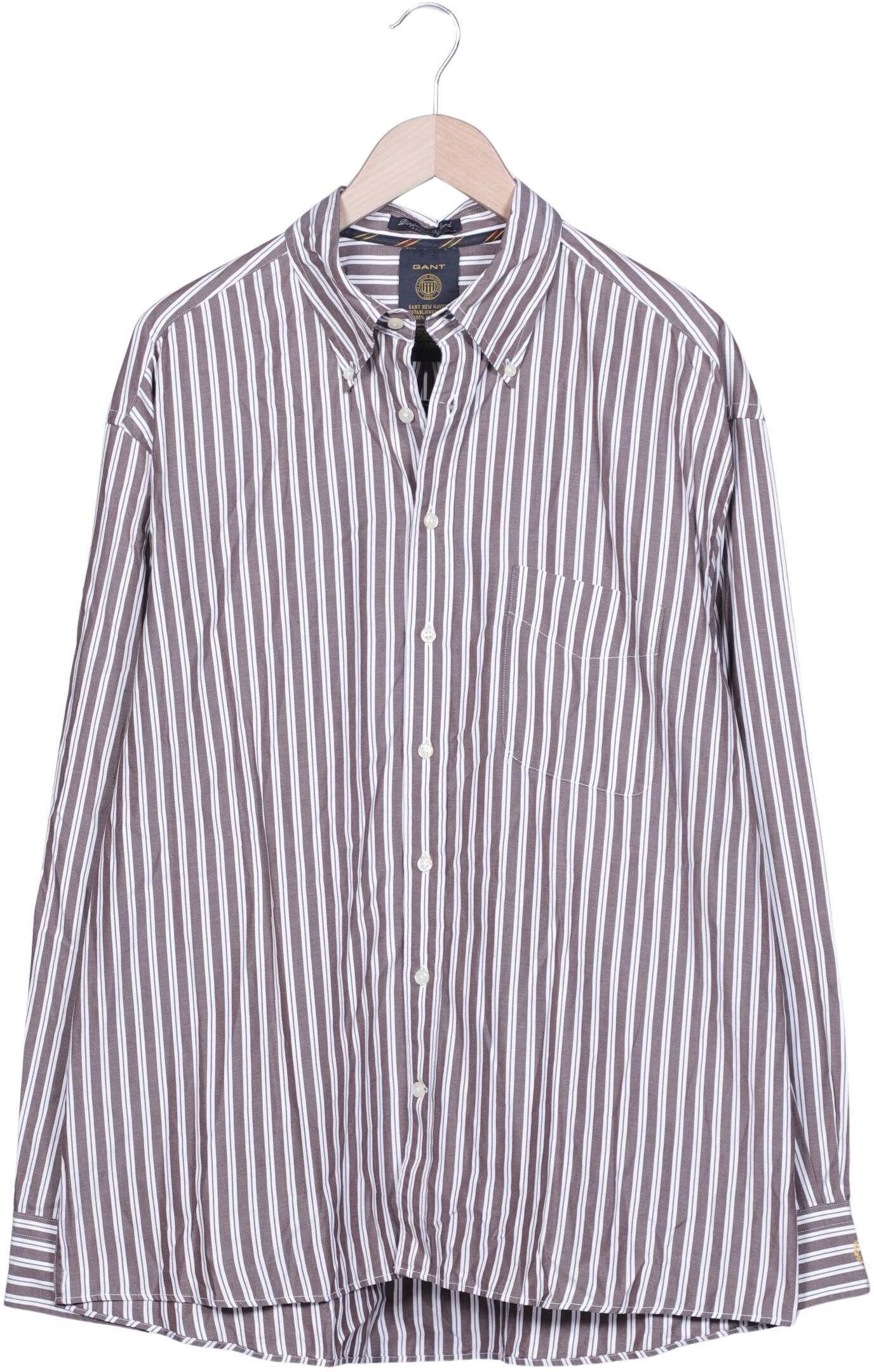 Gant Herren Hemd, Mehrfarbig, Gr. XL, Baumwolle - Second Hand