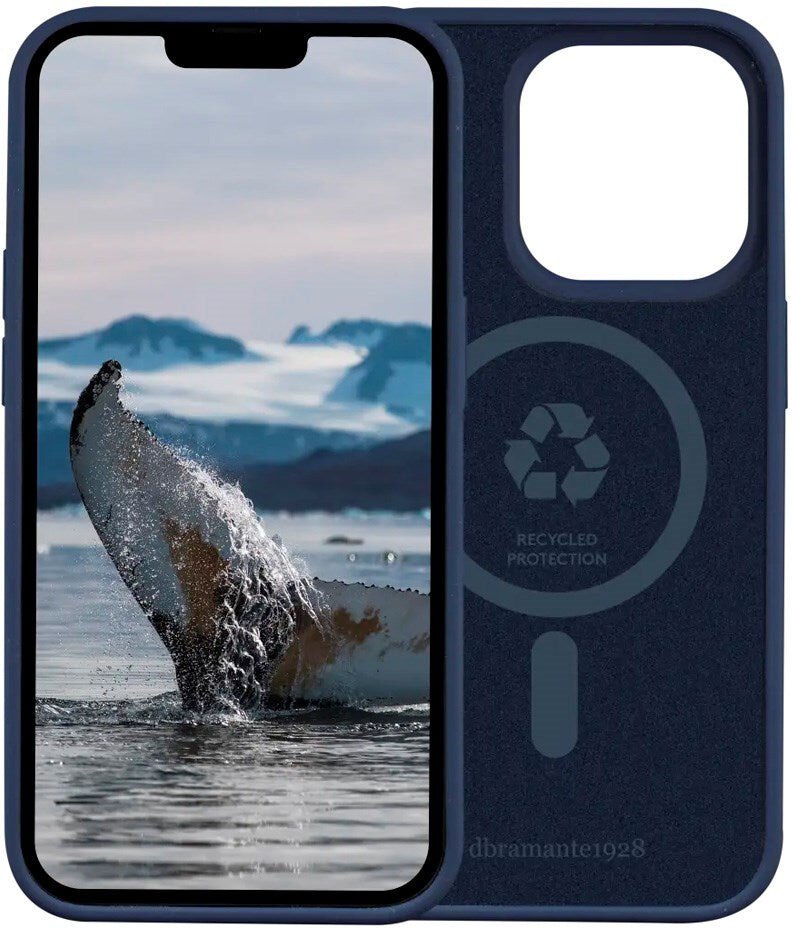 dbramante1928 iPhone 14 Pro Pro Monaco Bagside Cover - 100% Genbrugsplast - Pacific Blue
