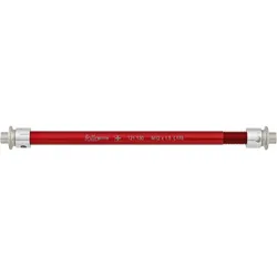Steckachse Zugrad 12 mm Aluminium, FollowMe Cycling, Achsbreite: 178 mm Gewinde: M12x1.5 passend z.b. für SHIMANO/E-Thru/Boost, Größe: M12x1,5x178 mm, Farbe: Rot, VE: 1 Stk.