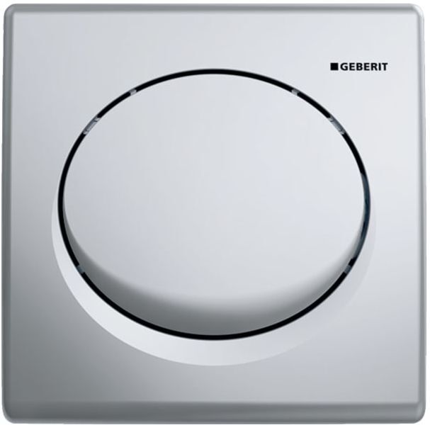 Geberit Urinalsteuerung Basic 115820465 seidenglanz-verchromt, pneumatisch, Kunststoff