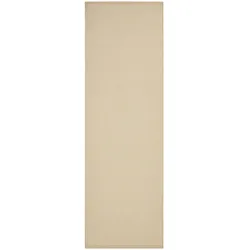 benuta Pure In- & Outdoor-Läufer Arvea Cream 80x250 cm - Teppich für Balkon, Terrasse & Garten