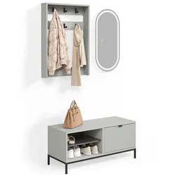 GARDEROBE Aterno Grau Set, 3 Teile