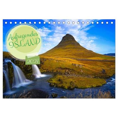 Aufregendes Island (Tischkalender 2027 DIN A5 quer), CALVENDO Monatskalender