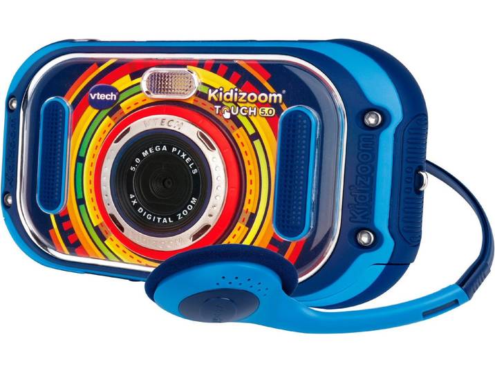 Vtech® Kidizoom Touch 5.0, blau Kinderkamera (5 MP, mit Musik)