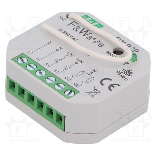 F&R Doppeltes bistabiles Relais P/T 85÷265V AC/DC - (FW-R2P) (FW-R2P)