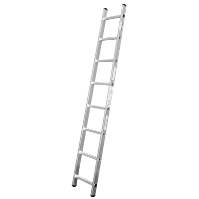 Anlegeleiter KRAUSE "CORDA", silber (silberfarben), B:35cm H:225cm, Aluminium, Leitern
