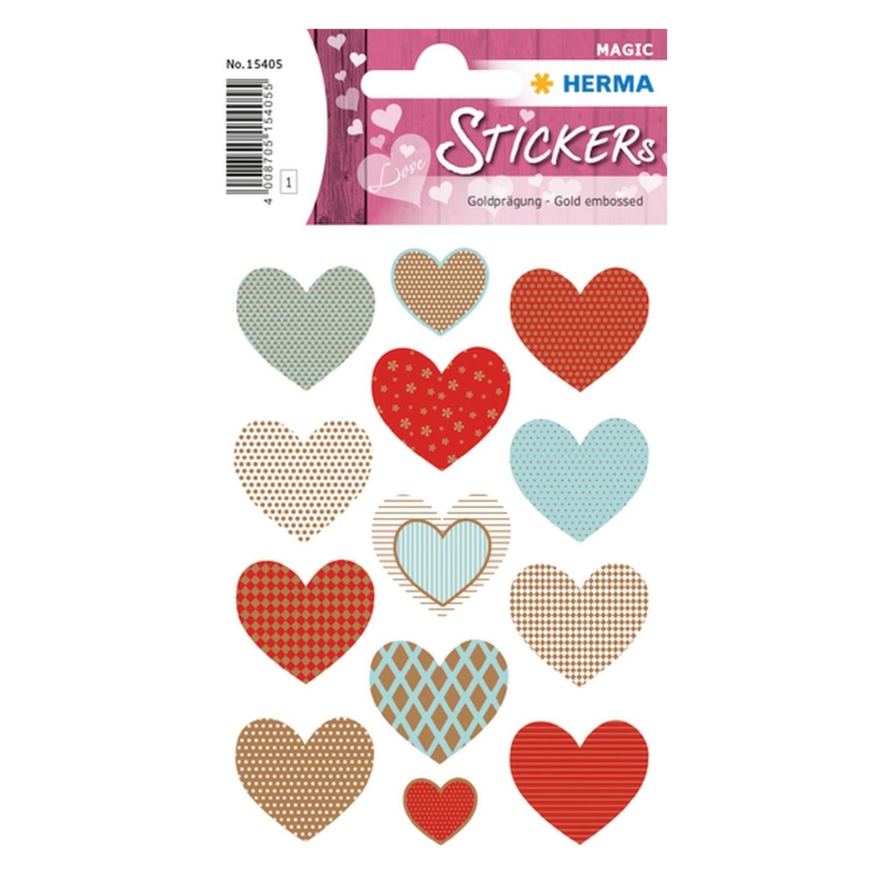 Herma Sticker Herzen (13 Sticker) (15405)