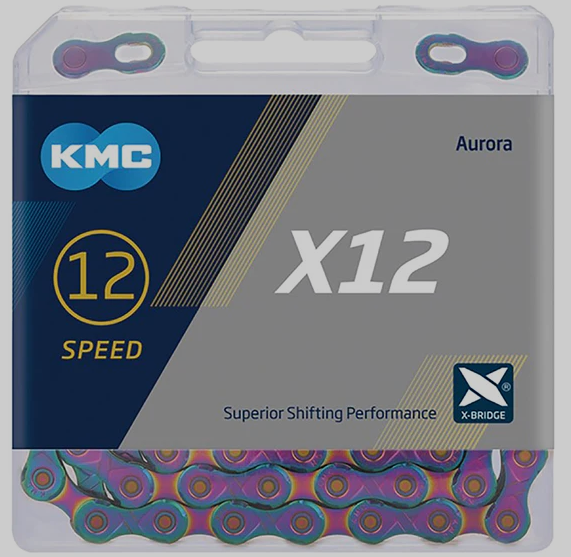 KMC Catena  X12 12 velocità eagle 126 maglie LTD Aurora blue