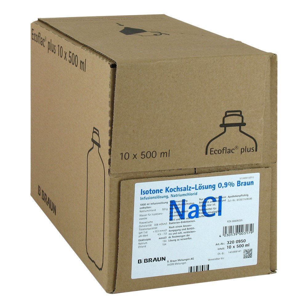 B. Braun Melsungen AG Kochsalzlösung 0,9% Ecoflac Plus 08609255