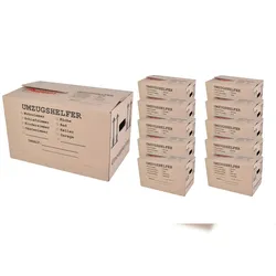 Umzugskarton 10 Stück bedruckt 59x34x35cm Traglast bis 30kg Aufbewahrung Kiste