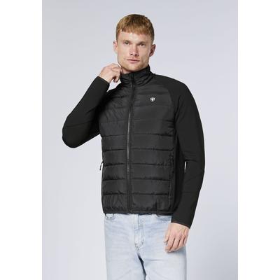 Steppjacke CHIEMSEE, Herren, Gr. S (44/46), schwarz (schwarz beauty), 100% Polyester, Jacken Steppjacke