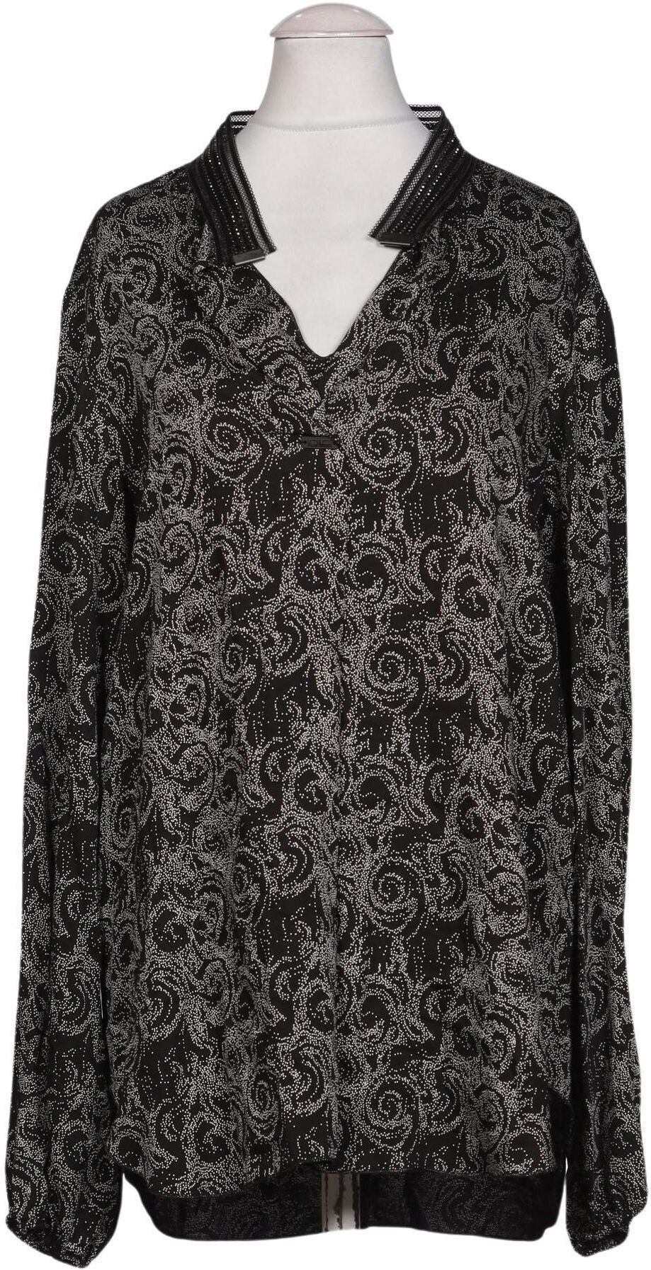 Beate Heymann Damen Bluse, Schwarz, Gr. EU 34, Viskose - Second Hand